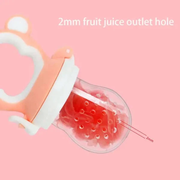 Baby Solid Baby Fruit Pacifier Fresh Fruit Feeder Infant Teething Toy Nibbler Teether Pacifier Safe Silicone Pacifier (random Color)