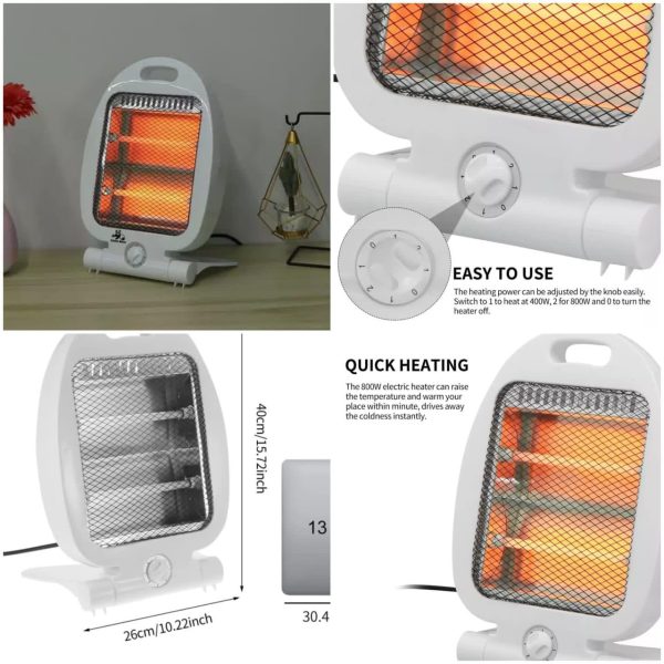 Portable Electric Room Quartz Heater 400/800 Watt