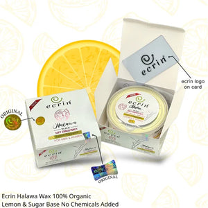 Ecrincosmetics Ecrin Organic Halawa Wax – 100% Lemon & Sugar Base