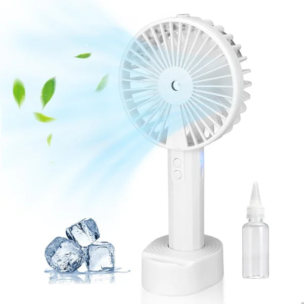 Handheld Spray Fan Creative Gift Students Portable Desktop Outdoor Humidifying Table Small Diplopore Fan