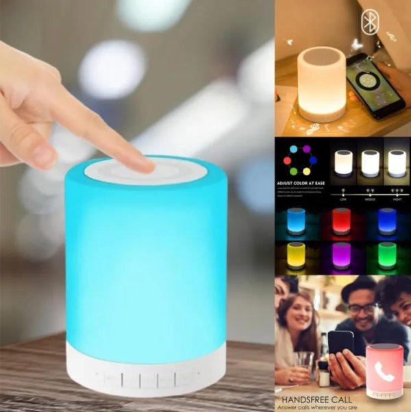 Led Touch Lamp Bluetooth Speaker – Wireless Hi Fi Speaker Light – Usb Rechargeable