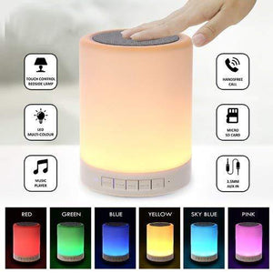 Led Touch Lamp Bluetooth Speaker – Wireless Hi Fi Speaker Light – Usb Rechargeable