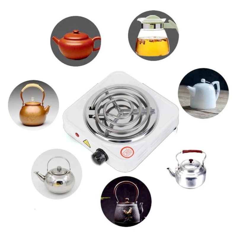 Electric Stove For Cooking, Hot Plate Heat Up In Just 2 Mins, 1000 Watt