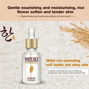 Collagen White Rice Face Serum Infused With Hyaluronic Acid Essence For Pore Refinement, Moisture Balance, Oil Control, Anti-wrinkle Defense, And Skin Brightening