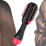 Professional Hot Air Brush Straightening Hair Dryer comb and Volumizer with Straightener Curler for Girls, Women - beautysweetie