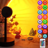 Sunset Lamp Remote Control Sunset Projection Lamp With 16Beautiful Colours