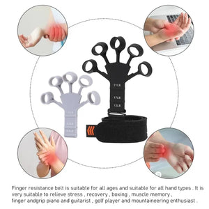 Finger Exerciser – Gripster Strengthener Finger Stretcher Hand Gripper Silicone Finger Grip Patient Hand Strengthening Guitar Finger Flexion And Hand Strengthening Extension Exercise Device – Each